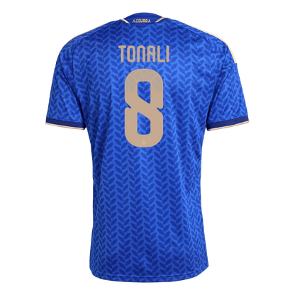 TONALI #8 Italy Mens Home Soccer Jersey World Cup 2026 Blue [PREMIUM]