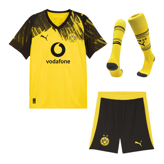 Borussia Dortmund Mens Home Soccer Full Set 2025/26 Yellow