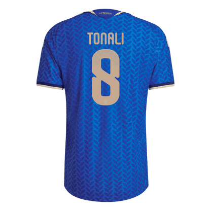 TONALI #8 Italy Mens Home Soccer Jersey World Cup 2026 Blue - Player Version