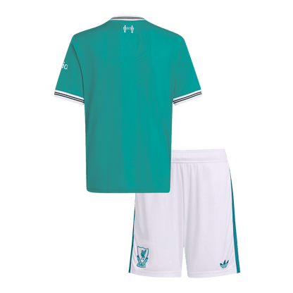 Liverpool Kids Third Away Soccer Kit 2025/26 Green
