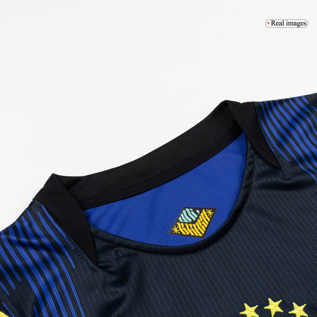 VINI JR. #7 Brazil Mens Away Soccer Jersey World Cup 2026 Navy