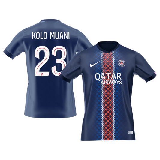 KOLO MUANI #23 PSG Mens Home Soccer Jersey 2025/26 Navy [PREMIUM]