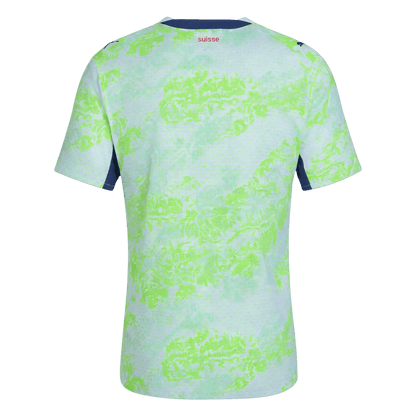 Switzerland Mens Away Soccer Jersey World Cup 2026 Green - Player Version