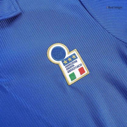 Retro Italy Mens Home Soccer Jersey World Cup 1998 Blue