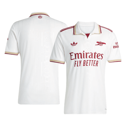 Arsenal Mens Third Away Soccer Jersey 2025/26 White