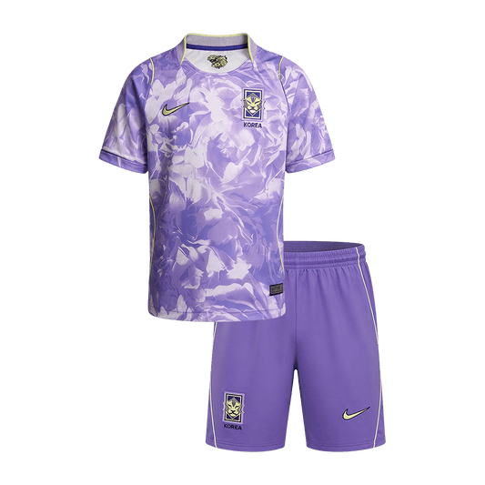 South Korea Kids Away Soccer Kit World Cup 2026 Purple