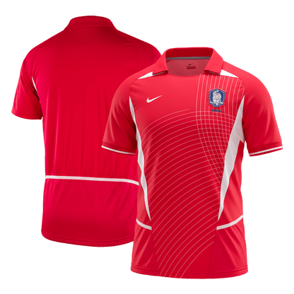 Retro South Korea Mens Home Soccer Jersey 2002 Red