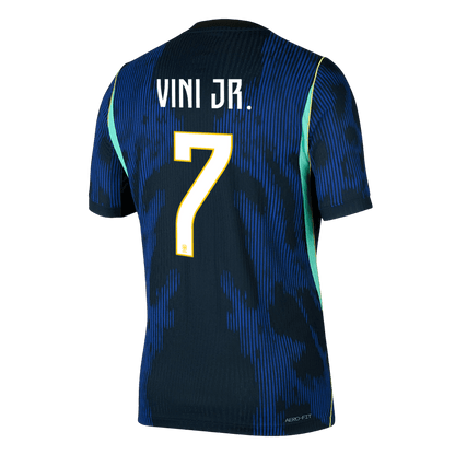 VINI JR. #7 Brazil Mens Away Soccer Jersey World Cup 2026 Navy - Player Version