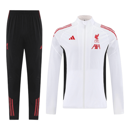 Liverpool Mens Training Tracksuit Kit 2025/26 White