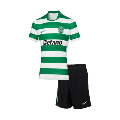 Sporting CP Kids Home Soccer Kit 2025/26 Green&White