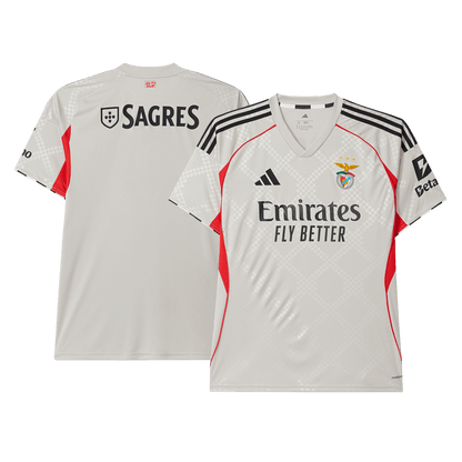 Benfica Mens Away Soccer Jersey 2025/26 Beige