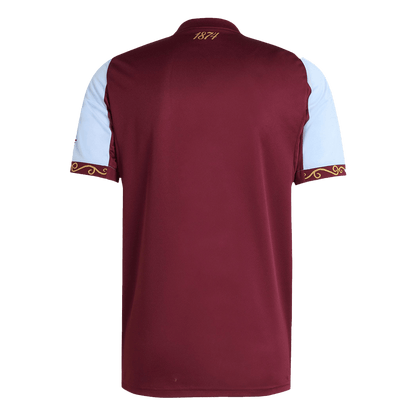 Aston Villa Mens Home Soccer Jersey 2025/26 Red