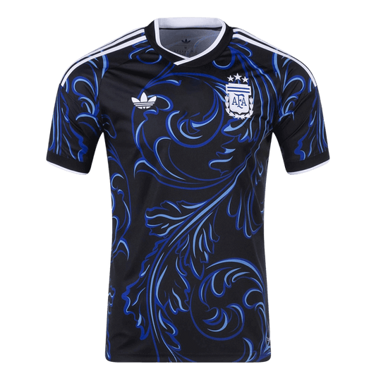 Argentina Mens Away Soccer Jersey World Cup 2026 Black