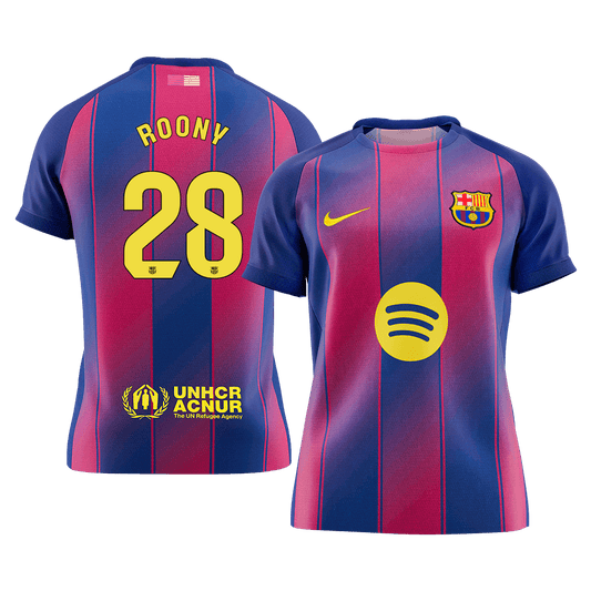 ROONY #28 Barcelona Mens Home Soccer Jersey 2025/26 Red&Blue [PREMIUM]