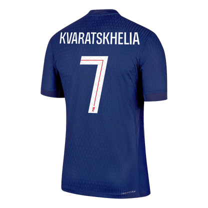 KVARATSKHELIA #7 PSG Mens Home Soccer Jersey 2025/26 Navy - Player Version