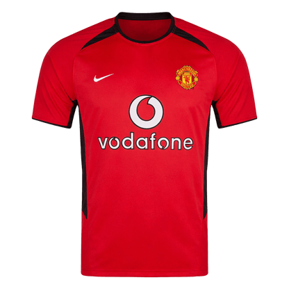 Retro Manchester United Mens Home Soccer Jersey 2002/04 Red