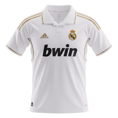 Retro Real Madrid Mens Home Soccer Jersey 2011/12 White