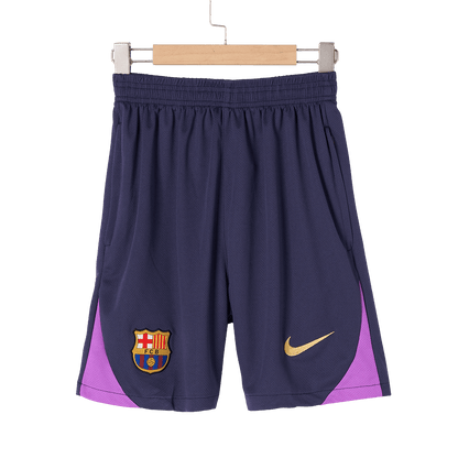 Barcelona Mens Pre-Match Soccer Shorts 2025/26 Navy