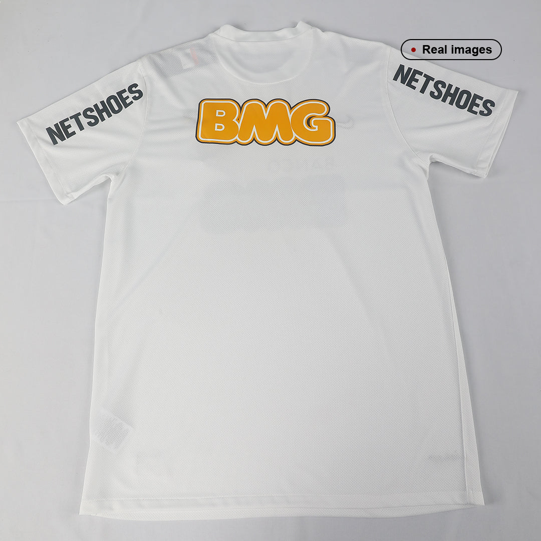 Retro NEYMAR JR #11 Santos FC Mens Home Soccer Jersey 2012 White