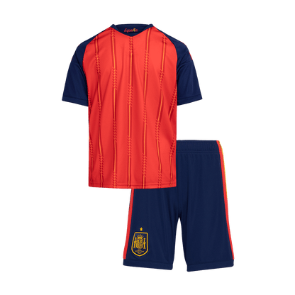 Spain Kids Home Soccer Kit World Cup 2026 Red [PREMIUM]