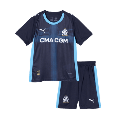 Marseille Kids Away Soccer Kit 2025/26 Navy
