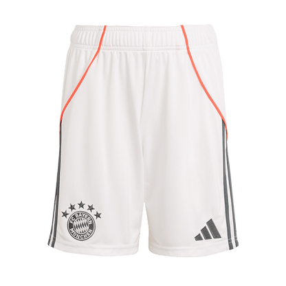 Bayern Munich Mens Away Soccer Shorts 2025/26 White