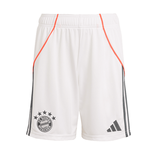 Bayern Munich Mens Away Soccer Shorts 2025/26 White