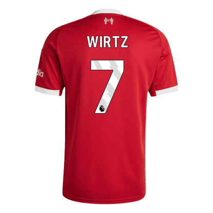 WIRTZ #7 Liverpool Mens Home Soccer Jersey 2025/26 Red