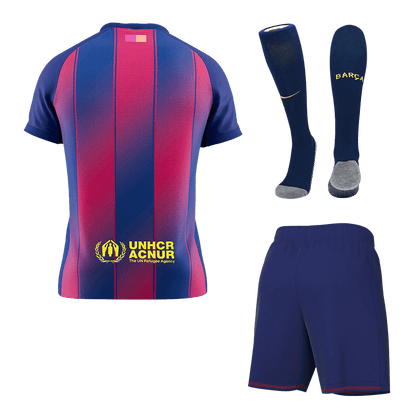 Barcelona Mens Home Soccer Full Set 2025/26 Red&Blue [PREMIUM]