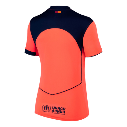 Barcelona Womens Third Away Soccer Jersey 2025/26 Orange