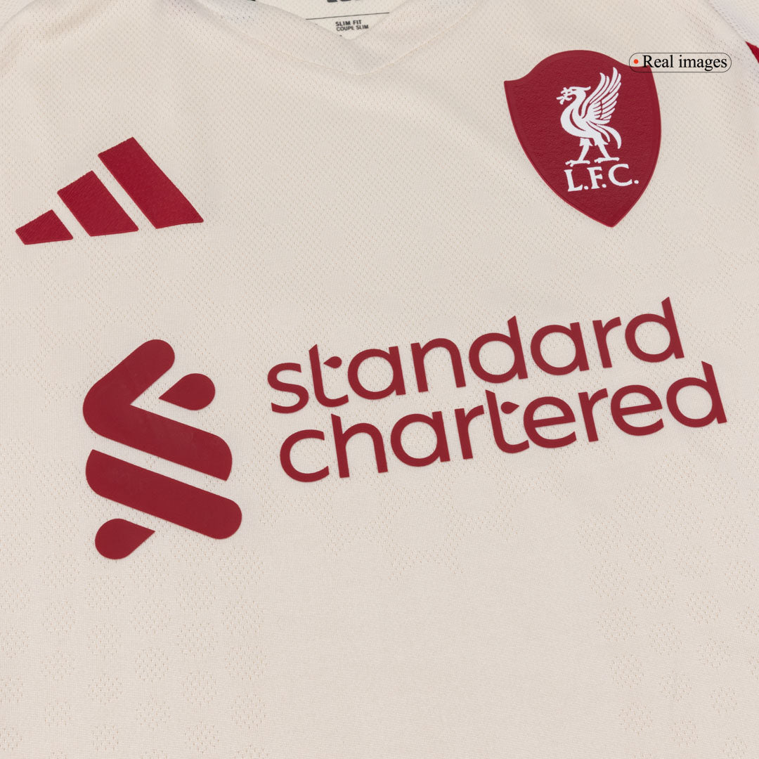 SZOBOSZLAI #8 Liverpool Mens Away Soccer Jersey 2025/26 White - Player Version