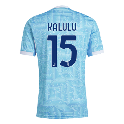 KALULU #15 Juventus Mens Away Soccer Jersey 2025/26 Blue