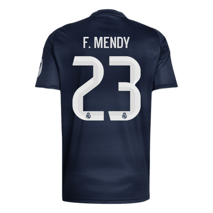 F.MENDY #23 Real Madrid Mens Away Soccer Jersey 2025/26 Navy [PREMIUM]