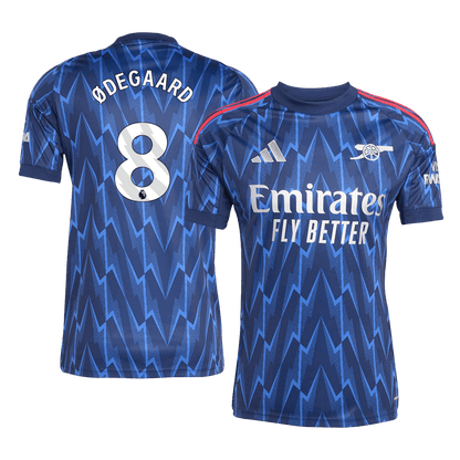ØDEGAARD #8 Arsenal Mens Away Soccer Jersey 2025/26 Blue