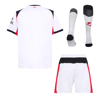 AC Milan Mens Away Soccer Full Set 2025/26 White