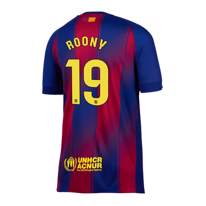 ROONY #19 Barcelona Mens Home Soccer Jersey 2025/26 Red&Blue [PREMIUM]