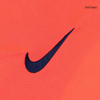 Barcelona Mens Third Away Long Sleeve Soccer Jersey 2025/26 Orange