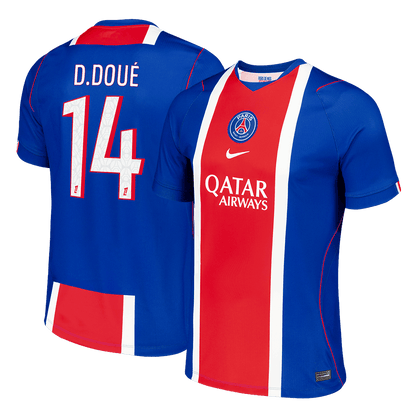 D.DOUÉ #14 PSG Mens Home Soccer Jersey 2026/27 Old Royal