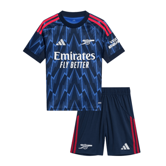 Arsenal Kids Away Soccer Kit 2025/26 Blue
