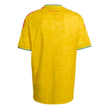 Colombia Mens Home Soccer Jersey World Cup 2026 Yellow