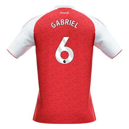 GABRIEL #6 Arsenal Mens Home Soccer Jersey 2025/26 Red [PREMIUM]