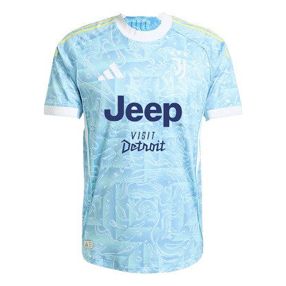 KALULU #15 Juventus Mens Away Soccer Jersey 2025/26 Blue - Player Version
