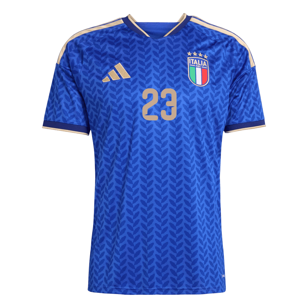 BASTONI #23 Italy Mens Home Soccer Jersey World Cup 2026 Blue [PREMIUM]