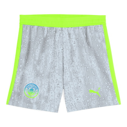 Manchester City Mens Third Away Soccer Full Set 2025/26 Gray