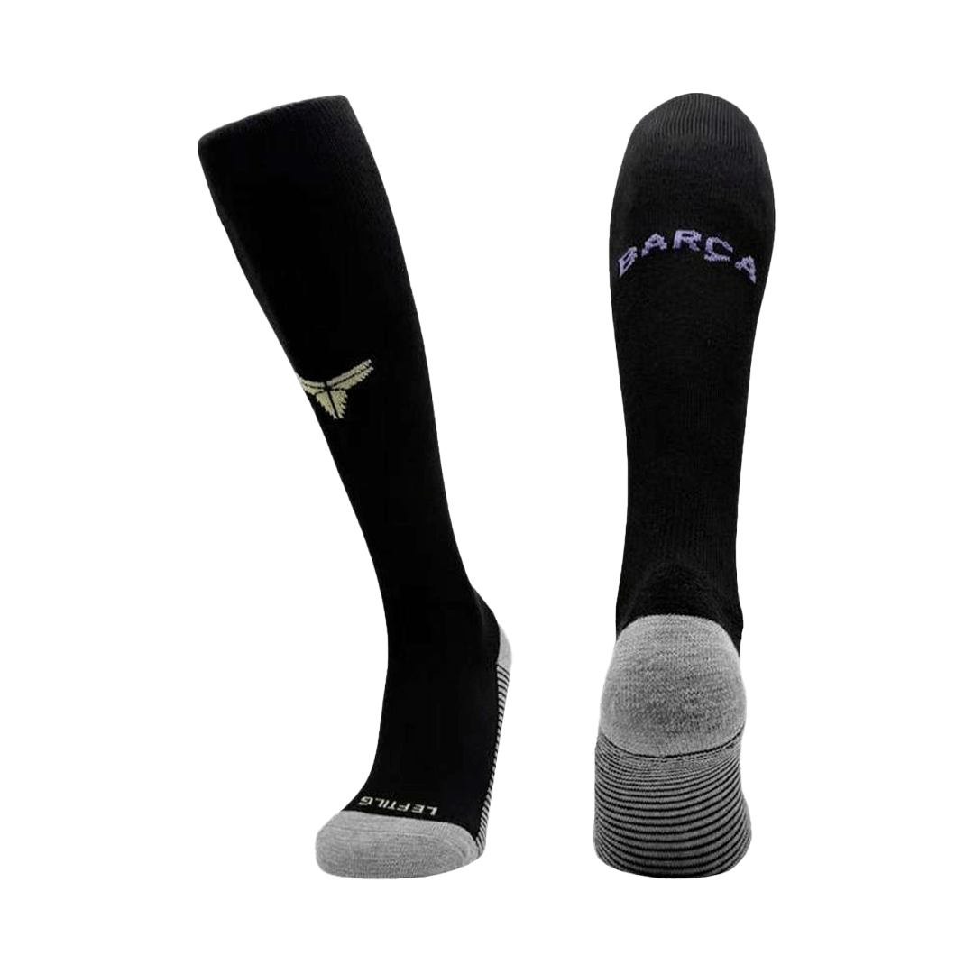 Barcelona Mens Away Soccer Socks 2025/26 Black [PREMIUM]
