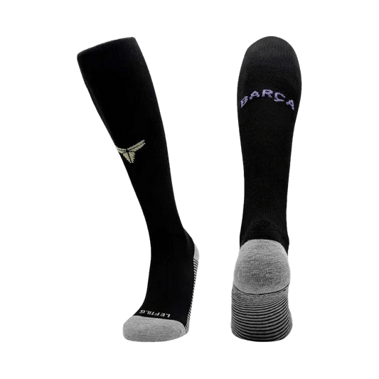 Barcelona Mens Away Soccer Socks 2025/26 Black [PREMIUM]