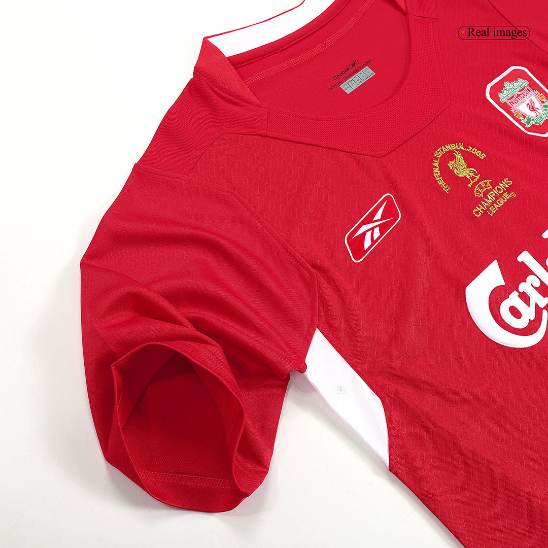 Retro Liverpool Mens Soccer Jersey UCL 2005 Red