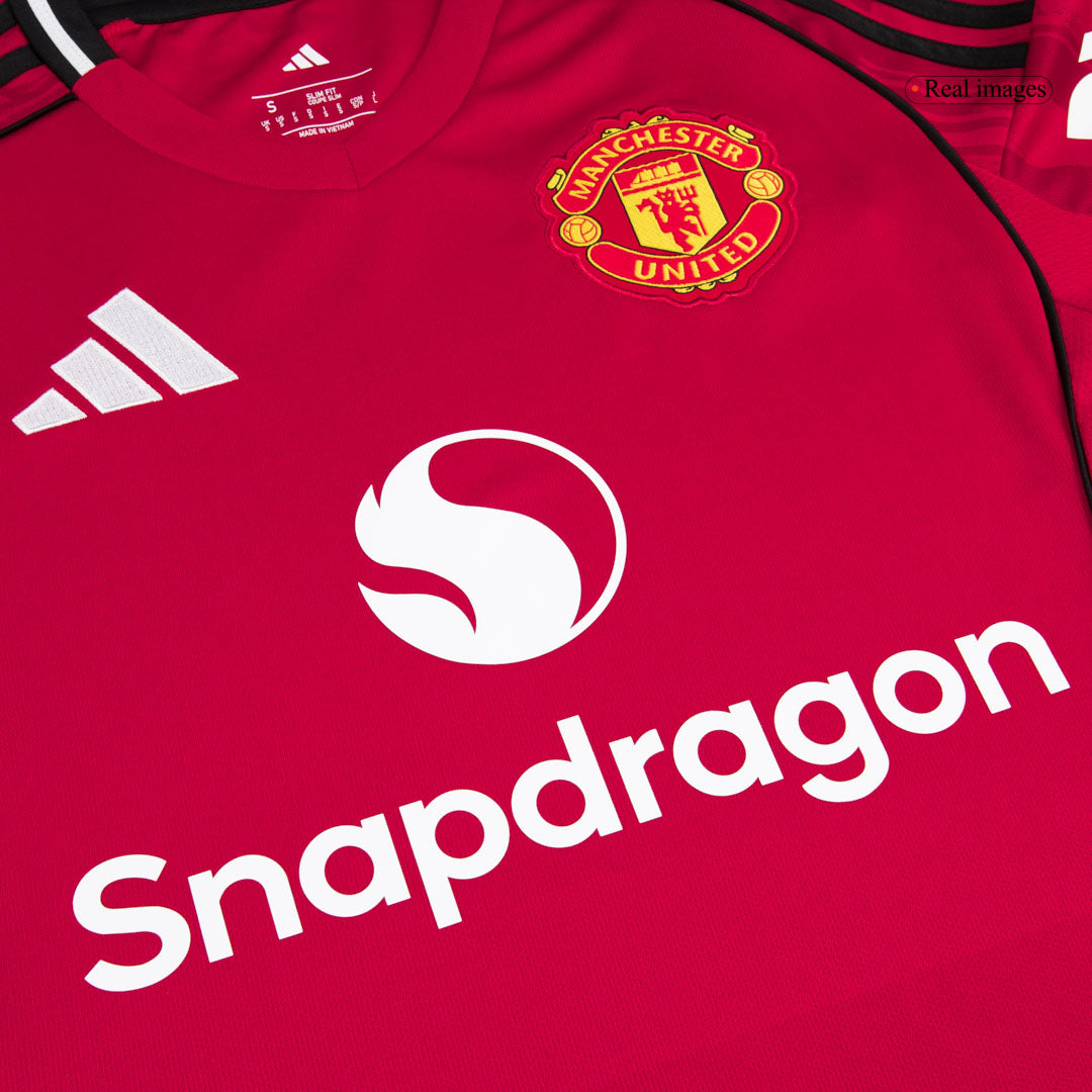 Manchester United Mens Home Soccer Kit 2025/26 Red [PREMIUM]