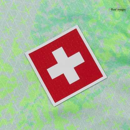 AKANJI #5 Switzerland Mens Away Soccer Jersey World Cup 2026 Green - Player Version