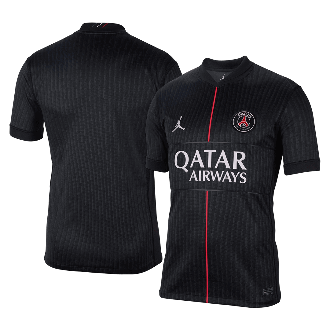 PSG Mens Fourth Away Soccer Jersey 2025/26 Black